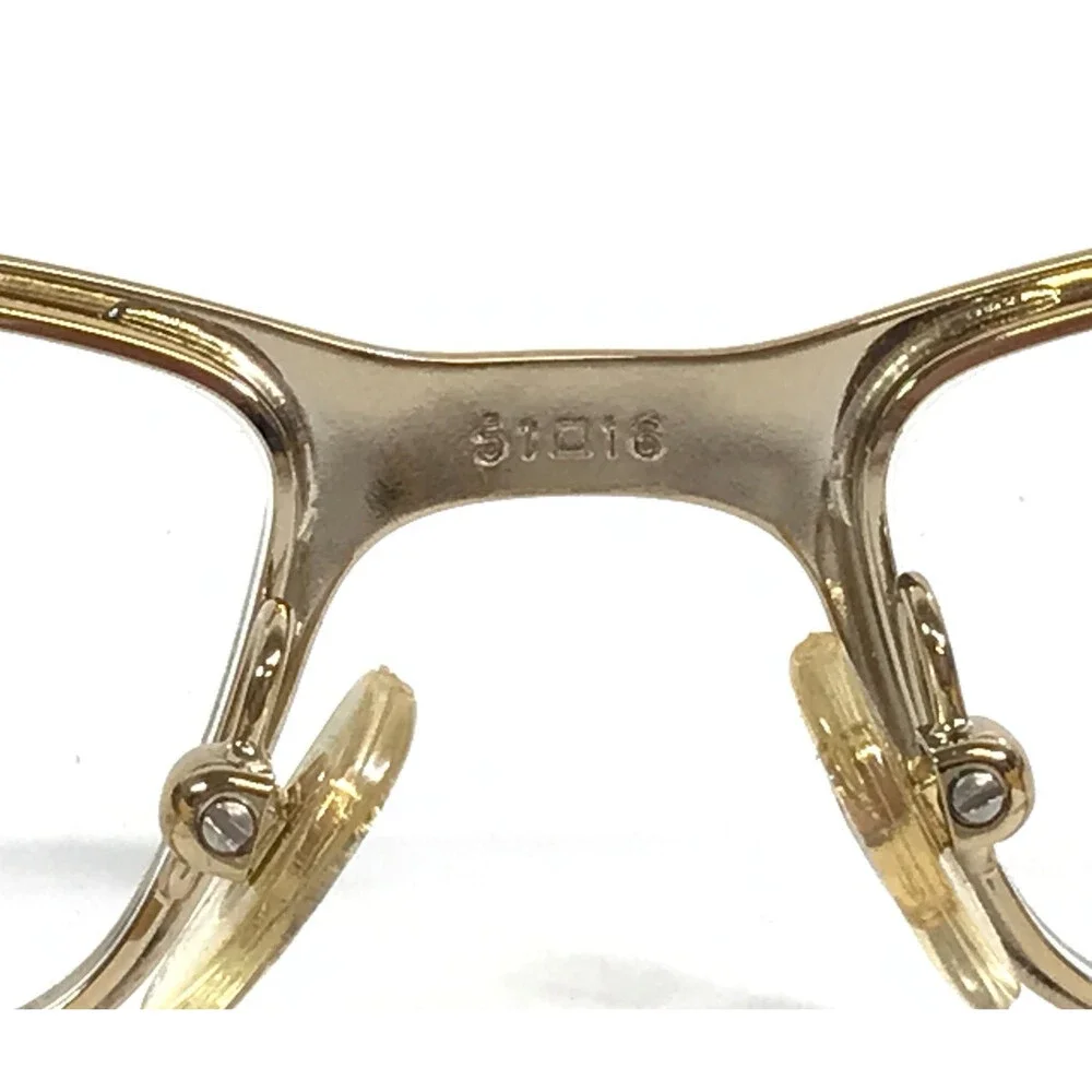 Vogue Eyeglasses Frames VO3660-B 847 Yellow Gold Rectangle Crystals 51-16-130